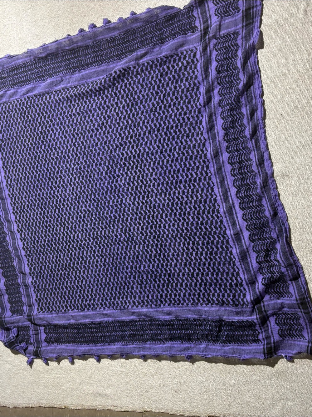 Purple and Black Patterned Desert Tactical Shemagh Scarf